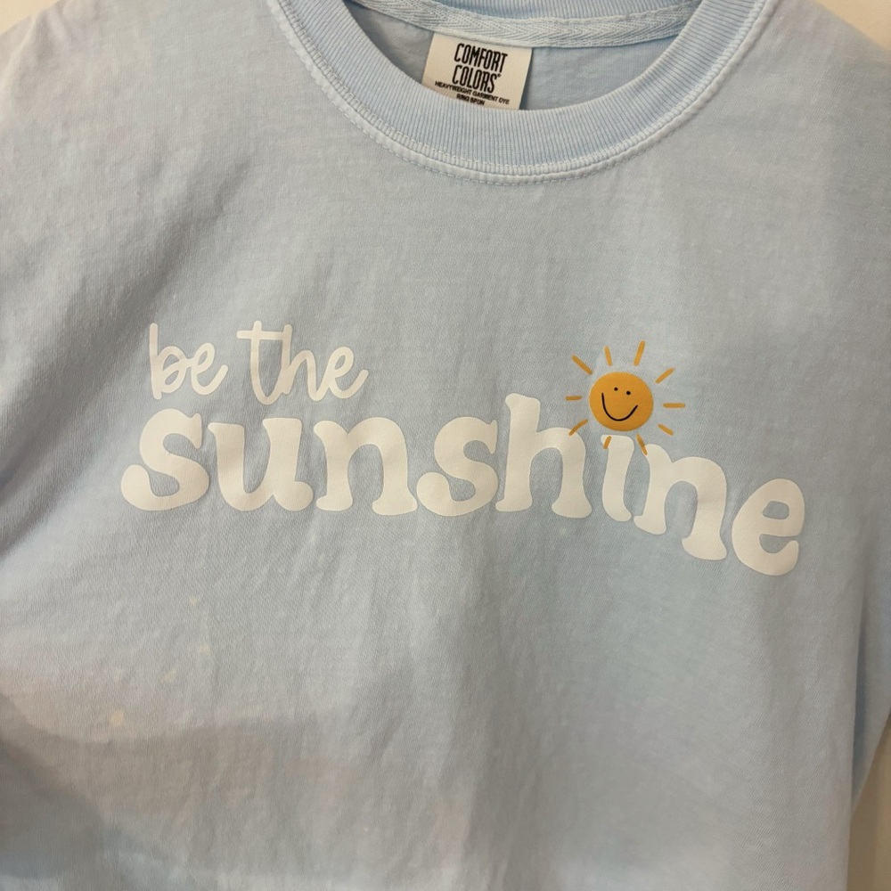 Comfort Colors - Be the Sunshine - Light Blue T-shirt - Picture 2 of 7